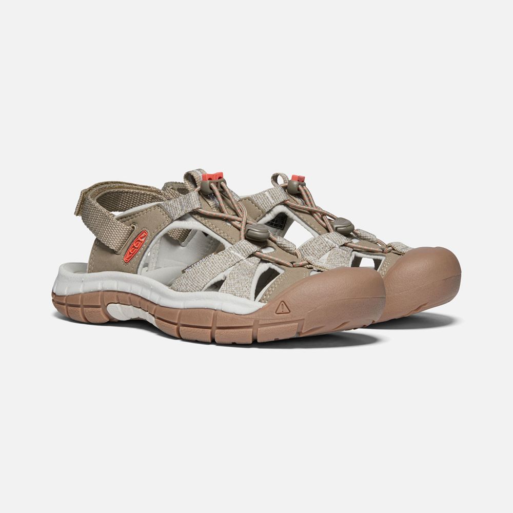 Sandales Keen Femme Beige/Corail | Ravine H2 | IACXF-4583